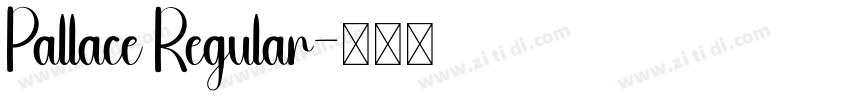 Pallace Regular字体转换
